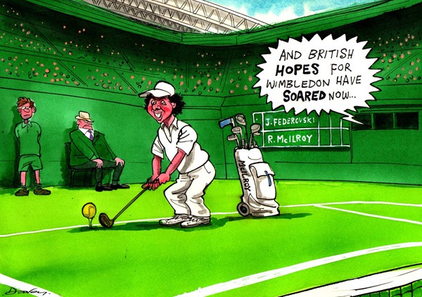 Bloghorn_McIlroy_Wimbledon © Andy Davey_cartoon for The Sun