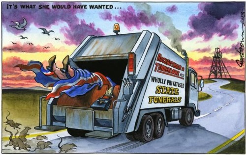 Dave Brown of The Independent on Mrs Thatcher