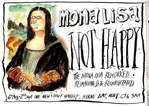 Mona Lisa Not Happy poster