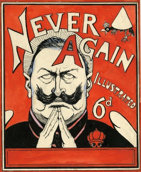 Never Again, World War One in Cartoon and Comic Art, will be held at the Cartoon Museum