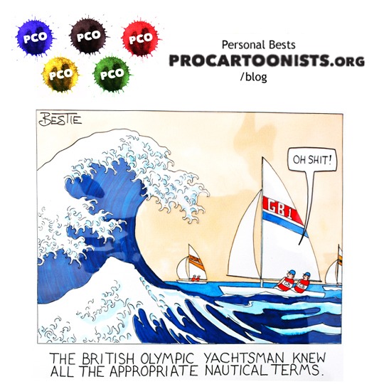Personal Bests Cartoon PB82_Yachting © Steve Best @ procartoonists.org