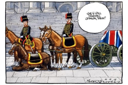 Peter Brookes of Times on Margaret Thatcher @ procartoonists