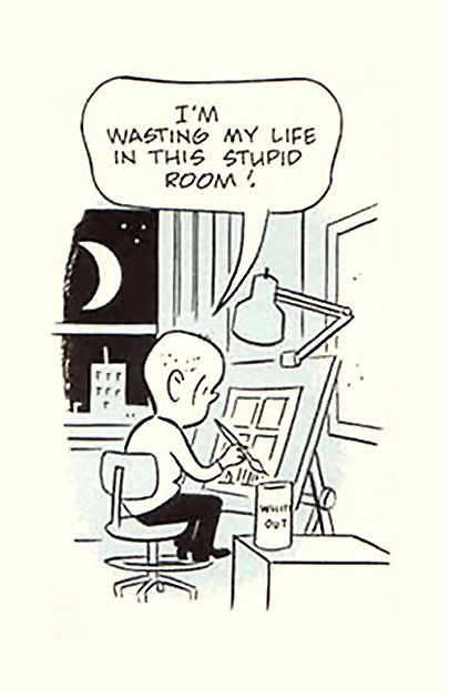 The truth Hits Everybody art by Daniel Clowes :: scanned from 20th Century Eightball :: Fantagraphics Books :: 2002 © procartoonists.org