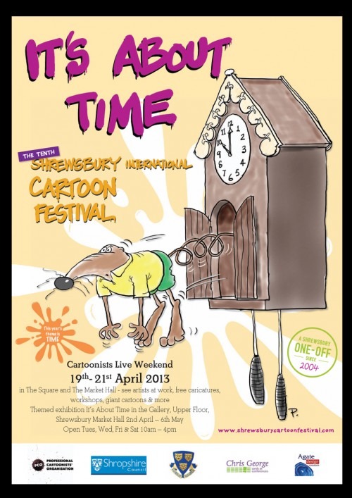 Shrewsbury Cartoon Festival 2013 Poster @ procartoonists.org