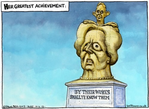 Steve Bell of The Guardian on Mrs Thatcher @ procartoonists 