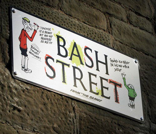 Bash Street sign
