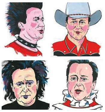 David Cameron drawings by Ian Cater