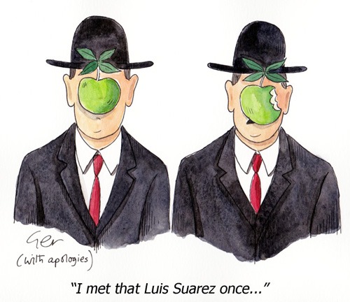 "I met that Luis Suarez once." © Gerard Whyman