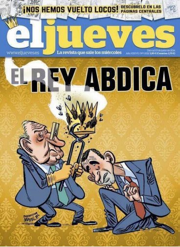 The controversial El Jueves cover