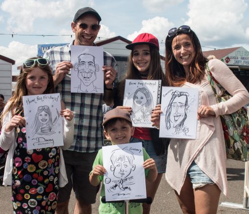 Family caricatured