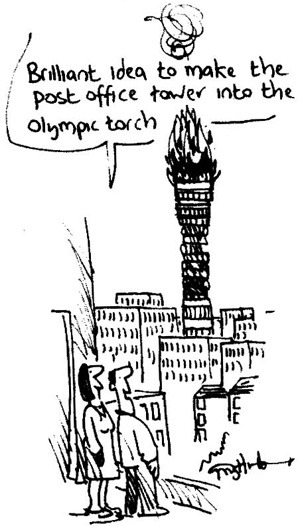 Tony Husband Olympics cartoon