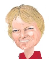 Libby Purves - friend of cartoonists © John Roberts