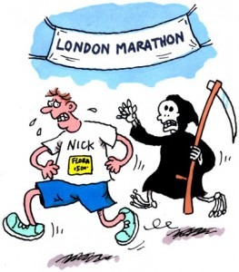 Marathon cartoon by Nick Newman