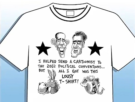 T-shirt design by Rob Rogers