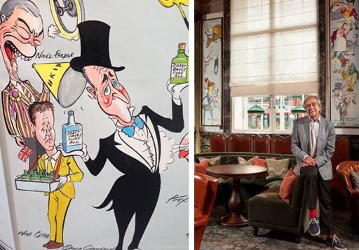 Gerald Scarfe and drawings from Scarfe's Bar courtesy of and © The Spectator