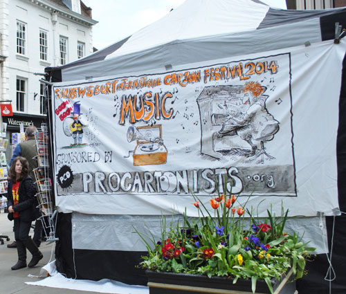 Shrewsbury 2014: The music-themed festival was sponsored by Procartoonists.org